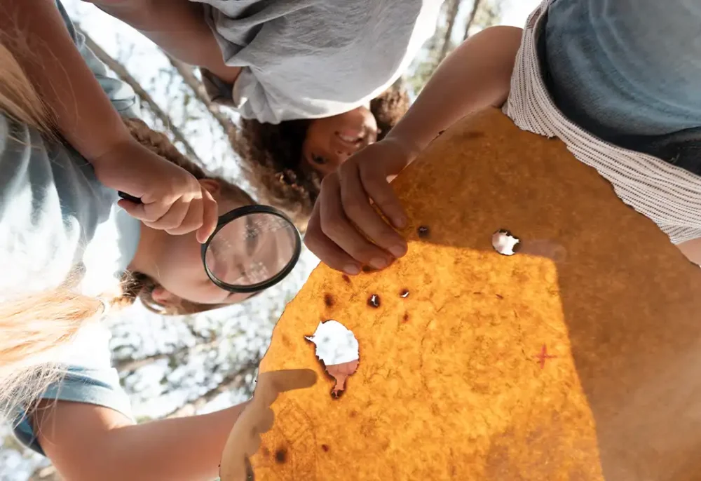 Feestje: schatzoeken